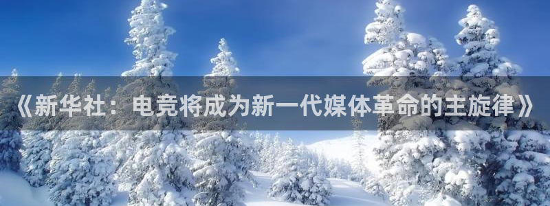 一竞技网址：《新华社：电竞将成为新一代媒体革命的主旋律》